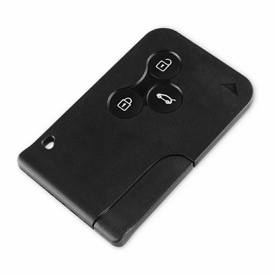 For Renault Megane/Scenic 2003-2008 Black Car Remote Card Smart Key Shell Case