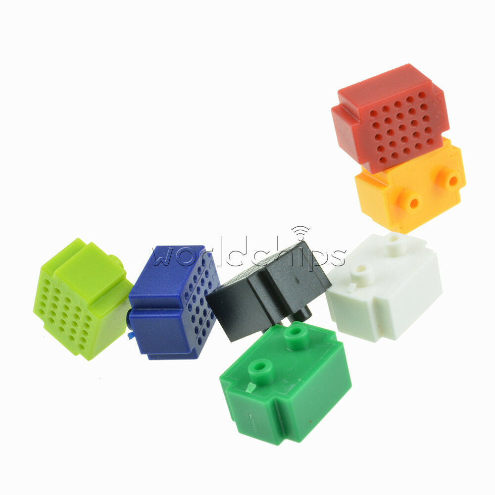 7PCS Mini 25 Points Breadboard Solderless Prototype Test Board