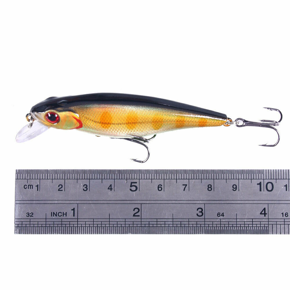10pcs/set 8.8cm/9.2g Trolling Bait Minnow Fishing Lure Bass Crankbait Saltwater