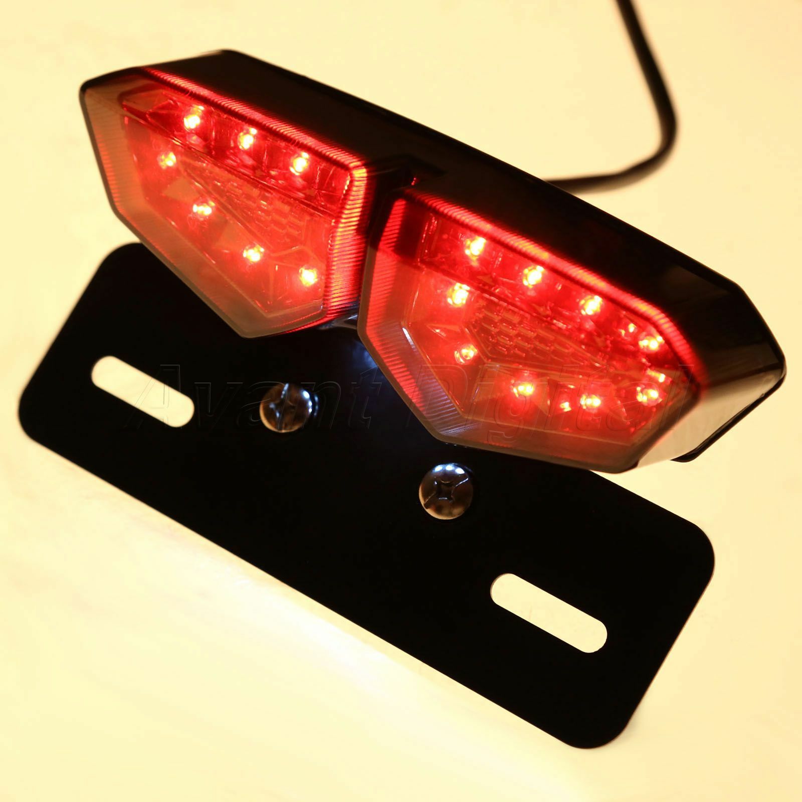 Motorcycl Integrated Brake Stop License Red Amber LED Tail Light for F650GS
