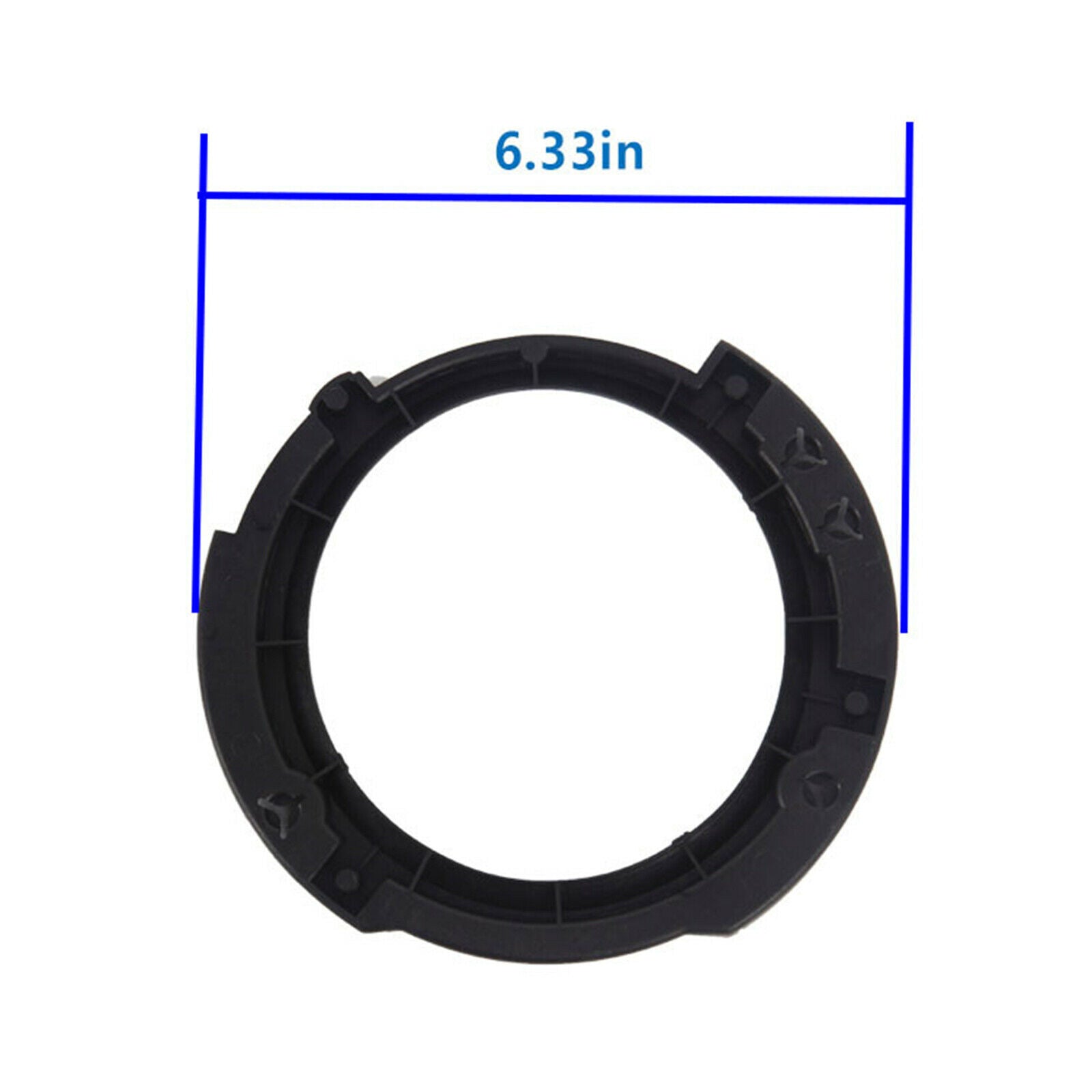 2x 7 Inch Headlight Mounting Bracket Ring Buckets for Wrangler JK 07-17