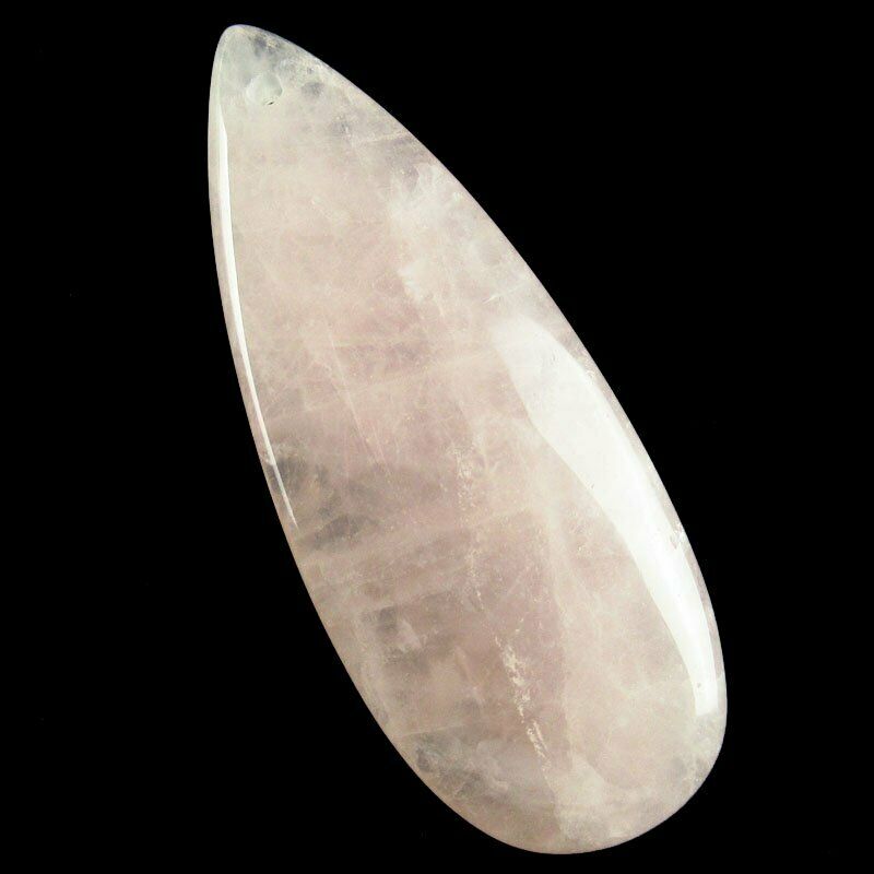 3Pcs/Set Natural Rose Quartz Teardrop Pendant 20g 50x20x6/35x15x6mm A-387DP