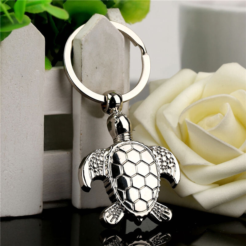 1PC Sea Turtle Pendent Keychains Keyring Keyfob Key Ring Holder Lovely Gift J Lt