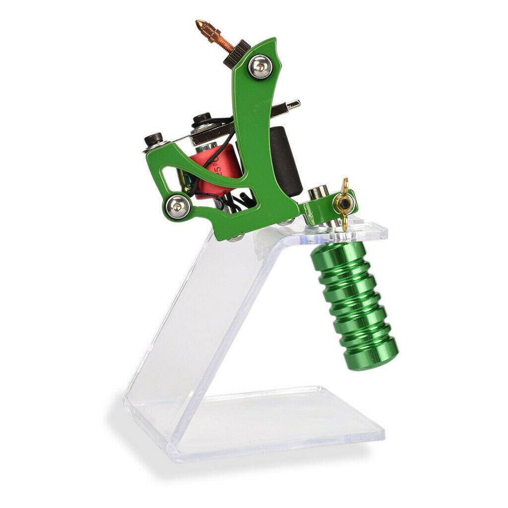 Acrylic Tattoo Machine Gun Holder Stand Supply for Body Art Supply Clear