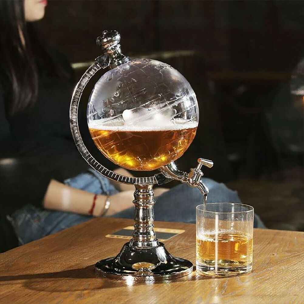 Globe Wine Decanter Dispenser Bar Beverage Drink Alcohol Liquor Beer Whiskey