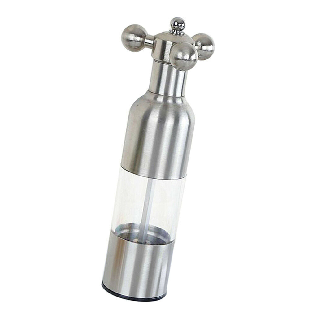 Stainless Steel Pepper Mill Pepper & Salt Grinder Manual Mill Kitchen Large