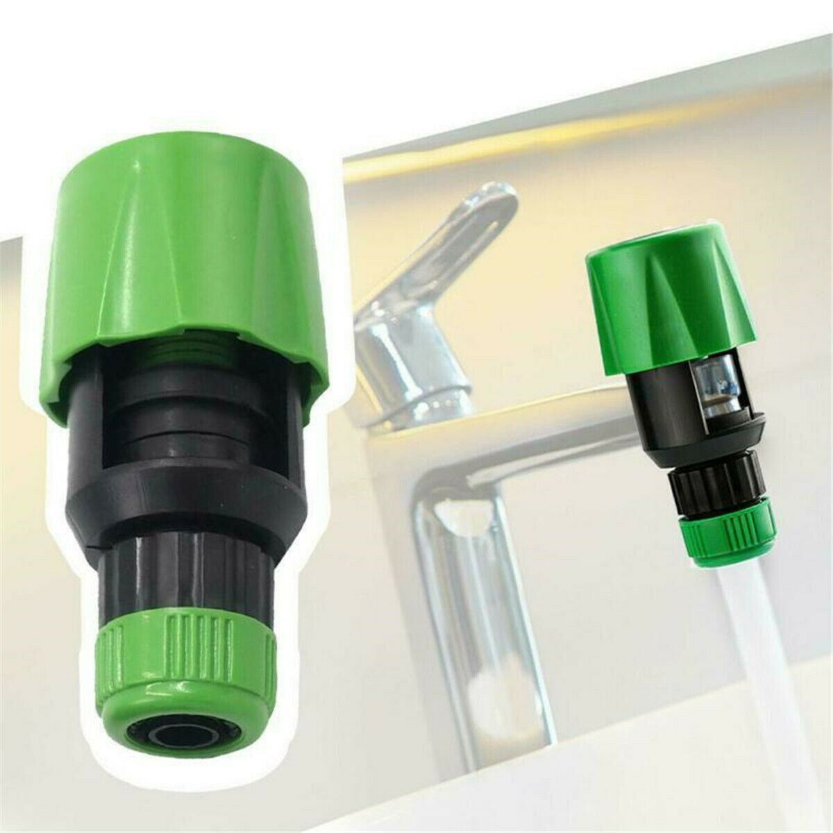 1pc Kitchen Garden Hose Pipe Connector Rounds Square Mixer Multi Taps Adaptor