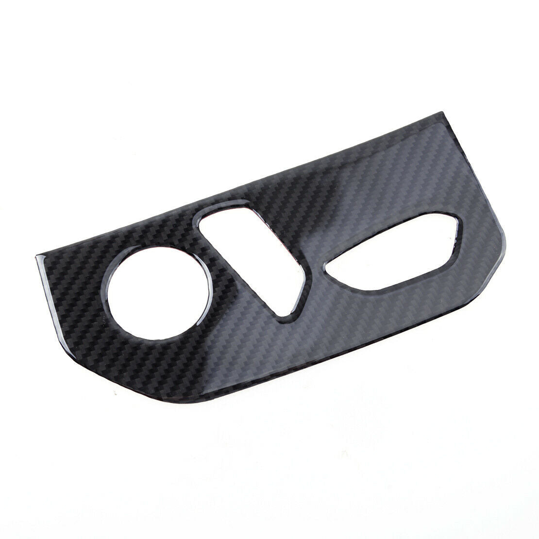2pcs Carbon Fiber Seat Adjustment Button Panel Trim Fit for Ford F150 2015-2020