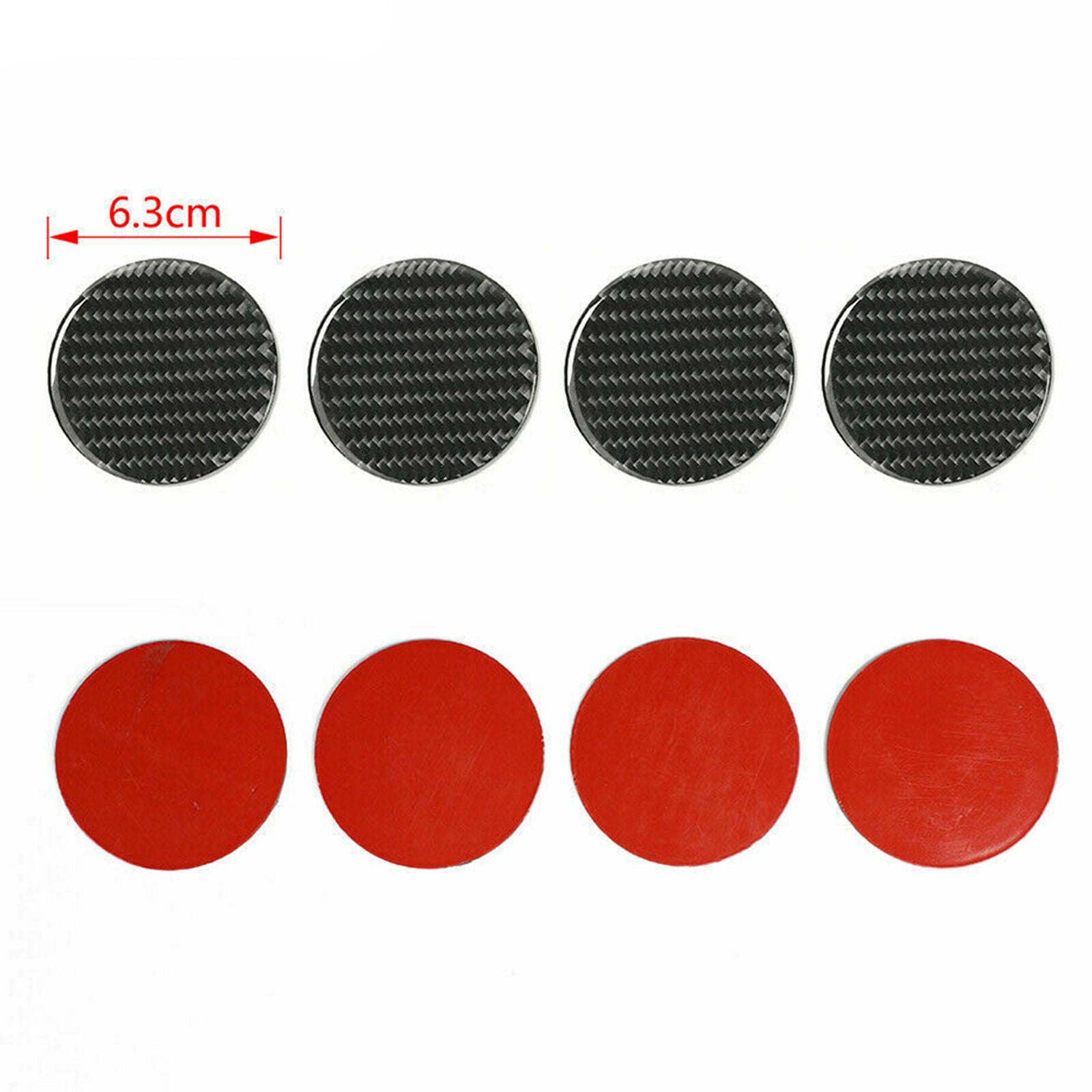 4x Carbon Fiber Inner Air Vent Outlet Trim Cover Fit for Jeep Wrangler 2007-2020