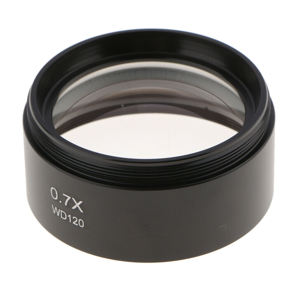 0.7X Barlow Auxiliary Objective Lens Optical Glass for Stero Microscope - 48mm