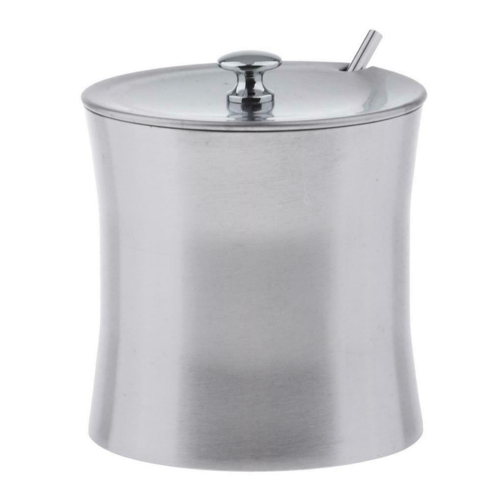 Stainless Spice Dispenser Cruet Fitting Scoop Condiment Sugar Container
