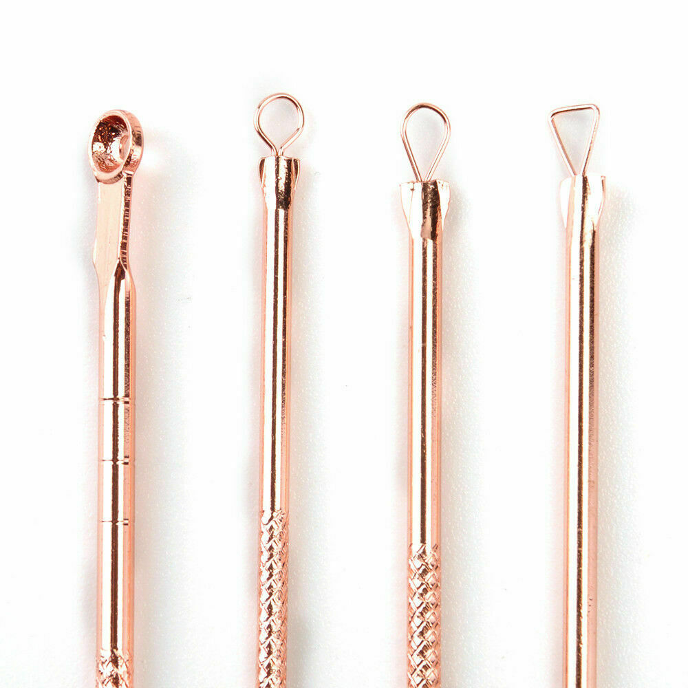 4x Blackhead Whitehead Pimple Spot Comedone Acne Extractor Remover Popper Tool
