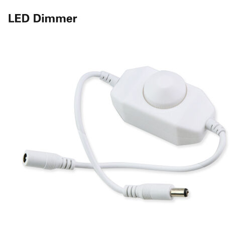 White 12V LED Single Color Dimmer Controller for 3528 5050 5630 LED Strip Light