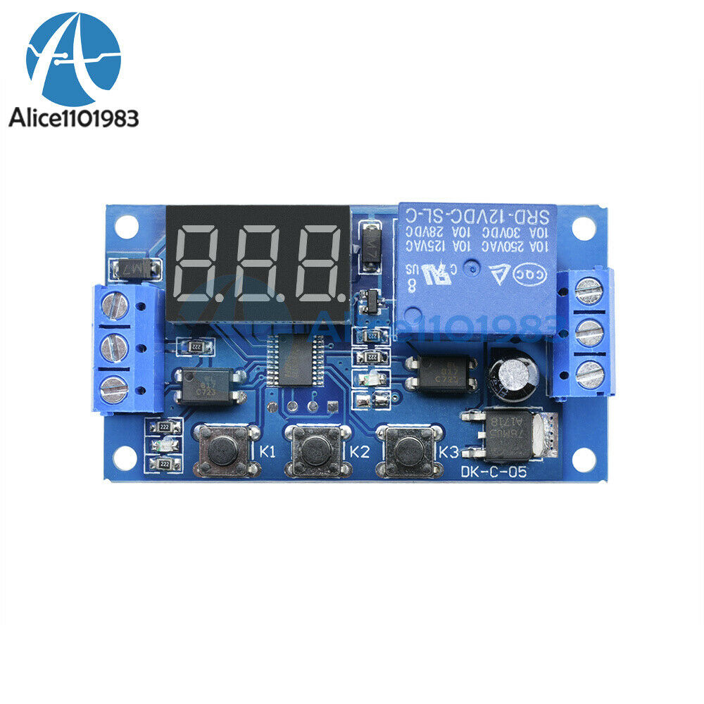 12V LED Home Automation Delay Timer Control Switch Relay Module Digital display