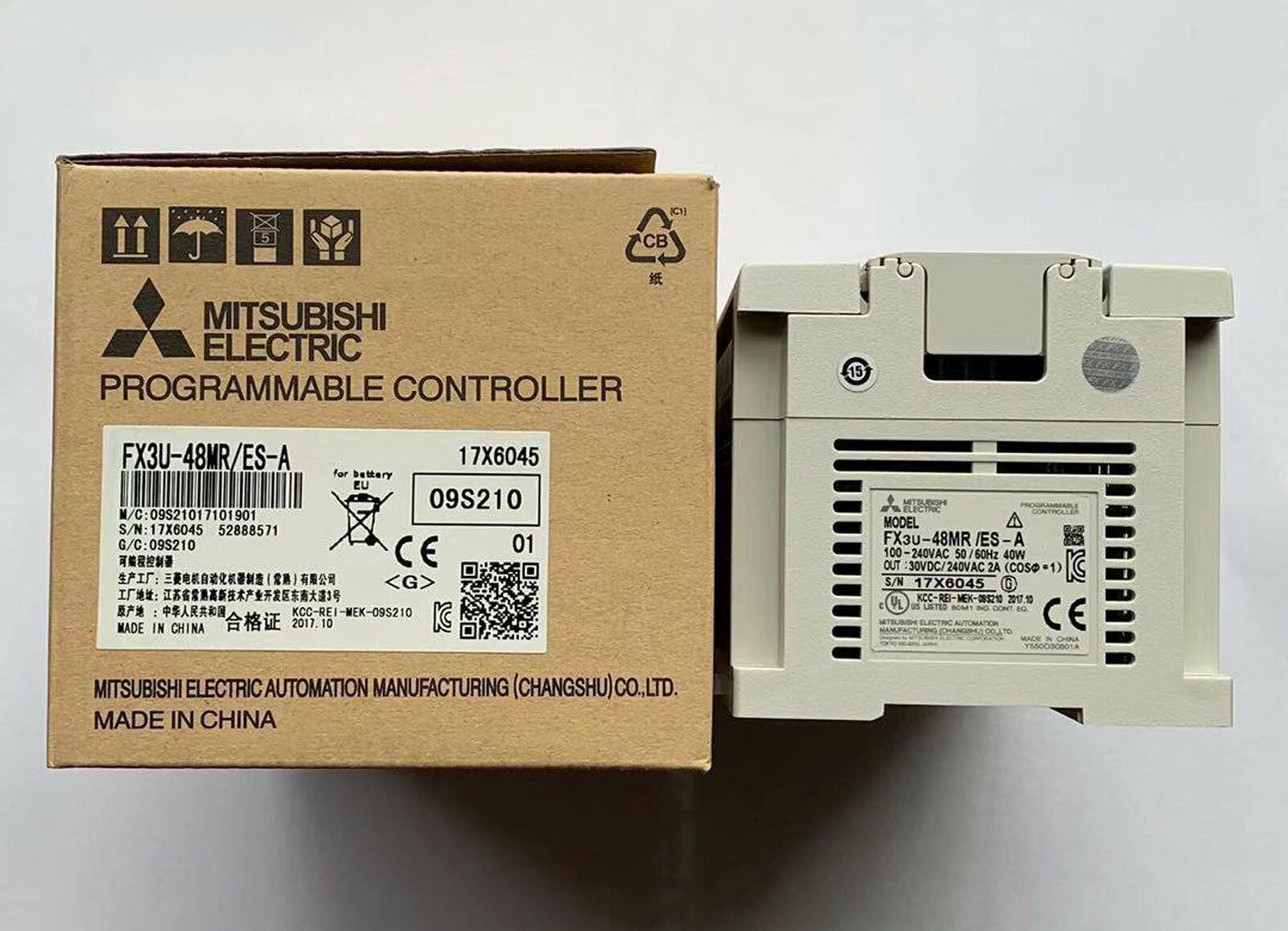 New In Box FX3U-48MR/ES-A Mitsubishi PLC Programmable Logic Controller