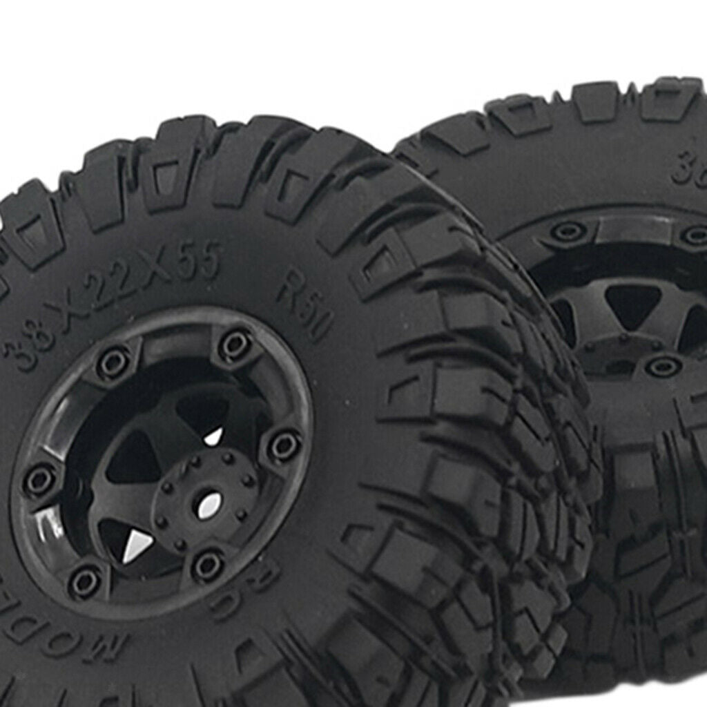 2 Pieces RC Rubber Tyres  Set Fit for 1:12 WLTOYS 12428 12428-C FY03/05 DIY
