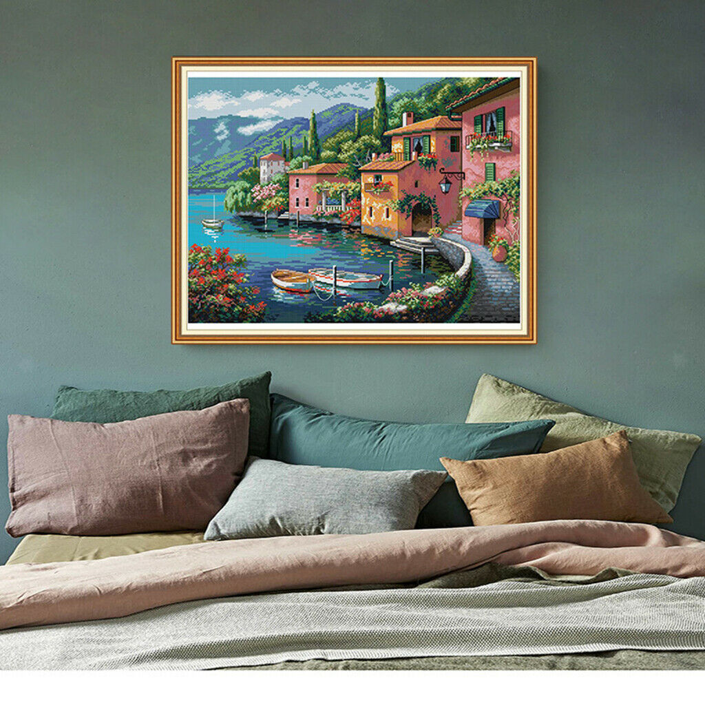 Cross stitch DIY needlework cross stitch kit with cross stitch pattern and