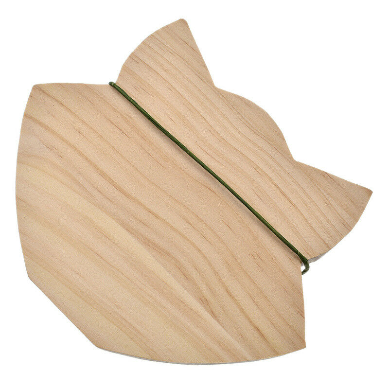 Cute Nordic Sleepy Wooden Fox Home Room Ornament Wall Decor Photography Props