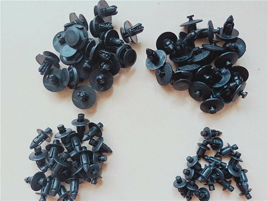 80 Pcs Motorcycle Bodywork Push-type Pry Rivets Nylon Pins 4 Kinds Size X 20 pcs