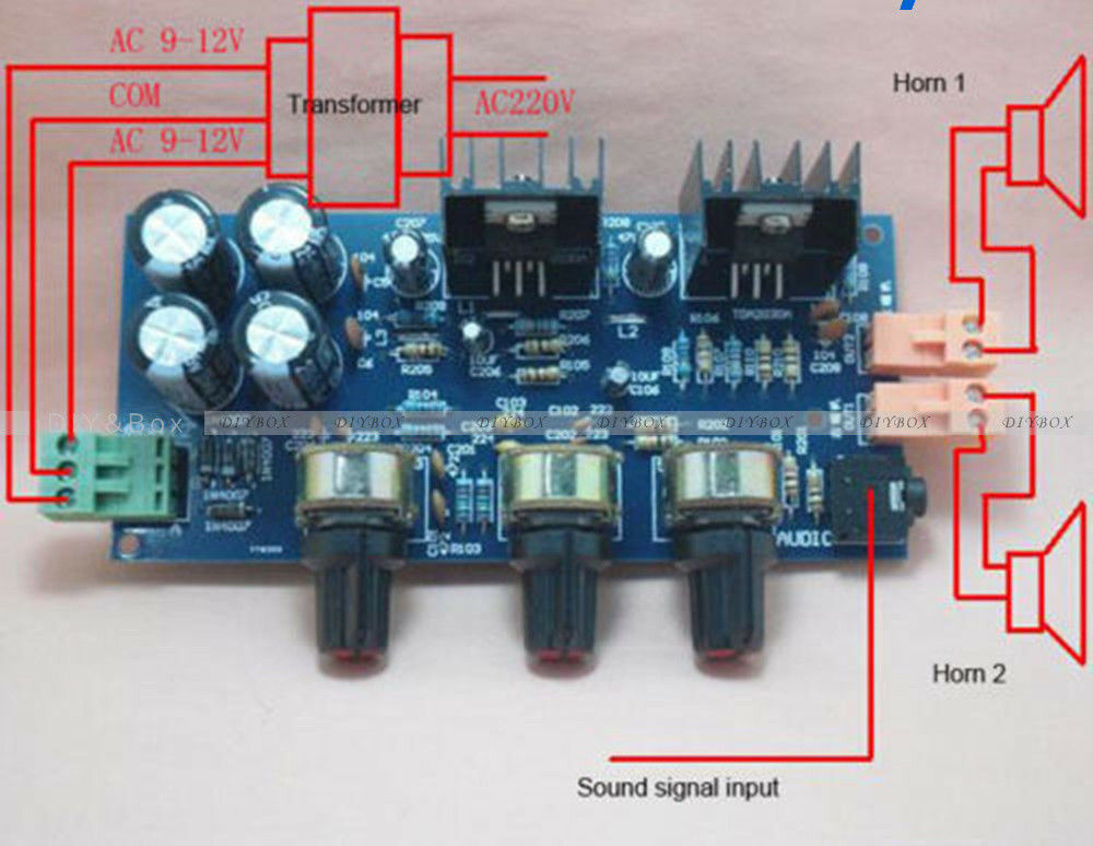 DIY TDA2030A HI-FI 2.0 Dual Channel 18W*2 Amplifier Board Compatible LM1875 Kits