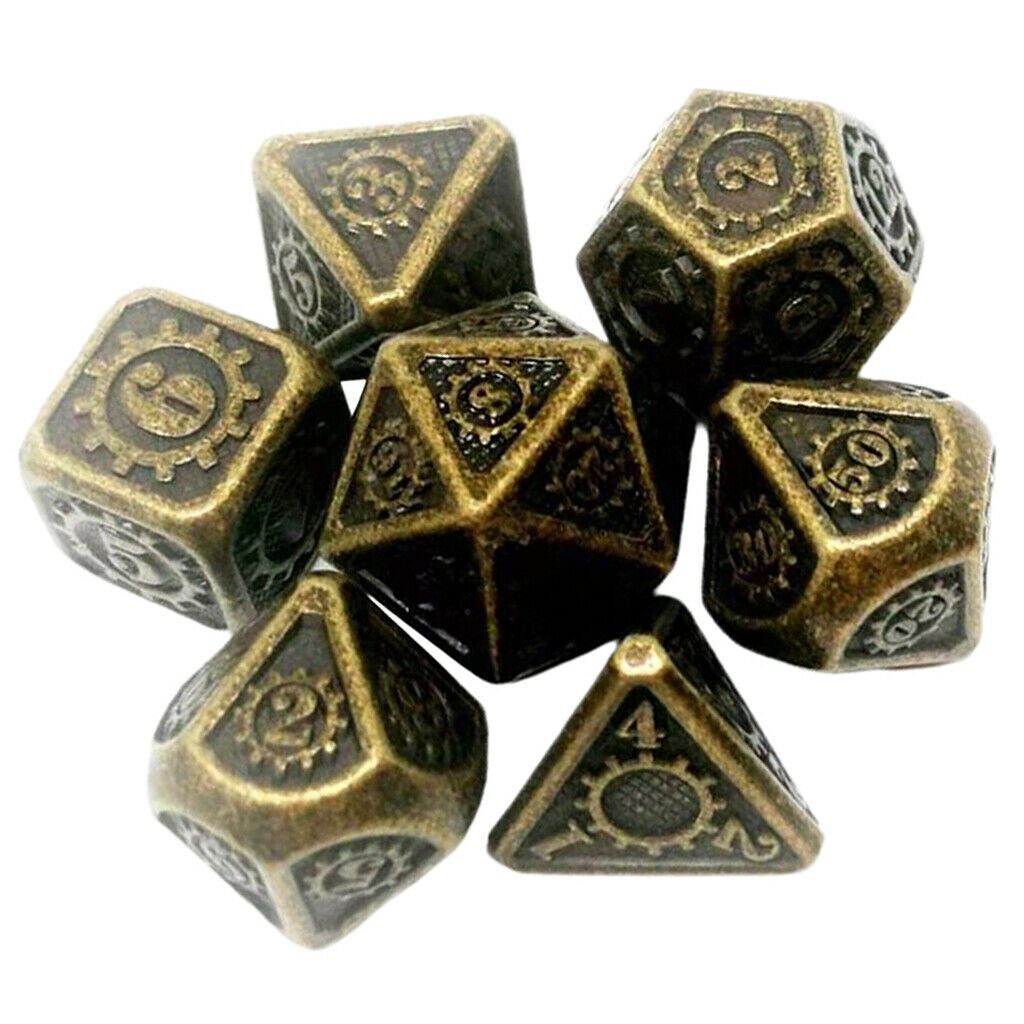 Polyhedral Multi-sided Metal Dice for Dragon Scales D&D Pathfinder RPG 02
