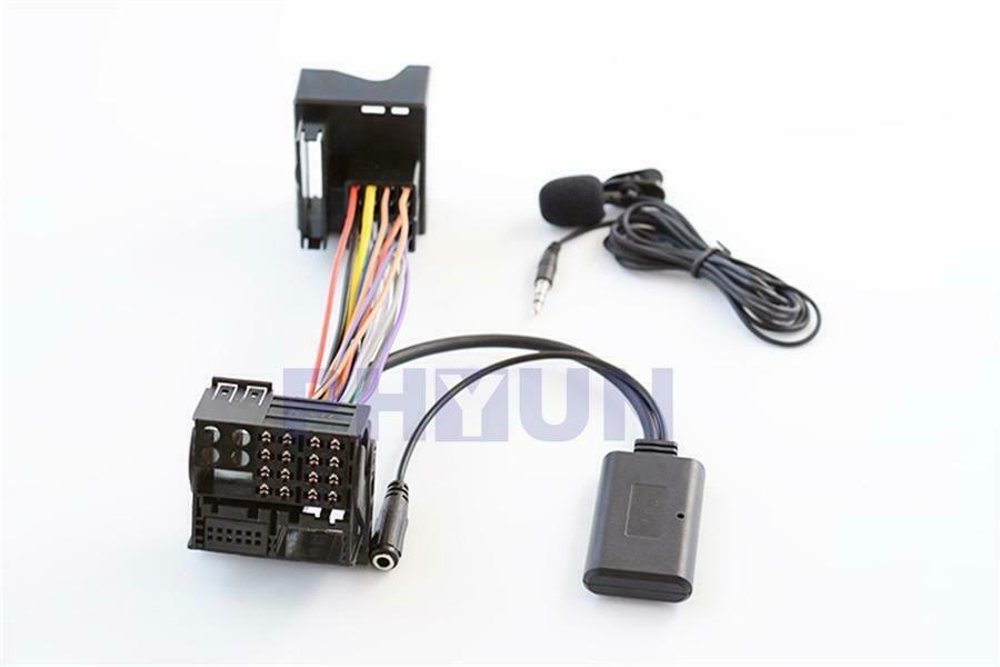 1Pc Aux Bluetooth Adapter+Microphone Cable For BMW X5 X3 Z4 E83 E85 E86 E39 E53