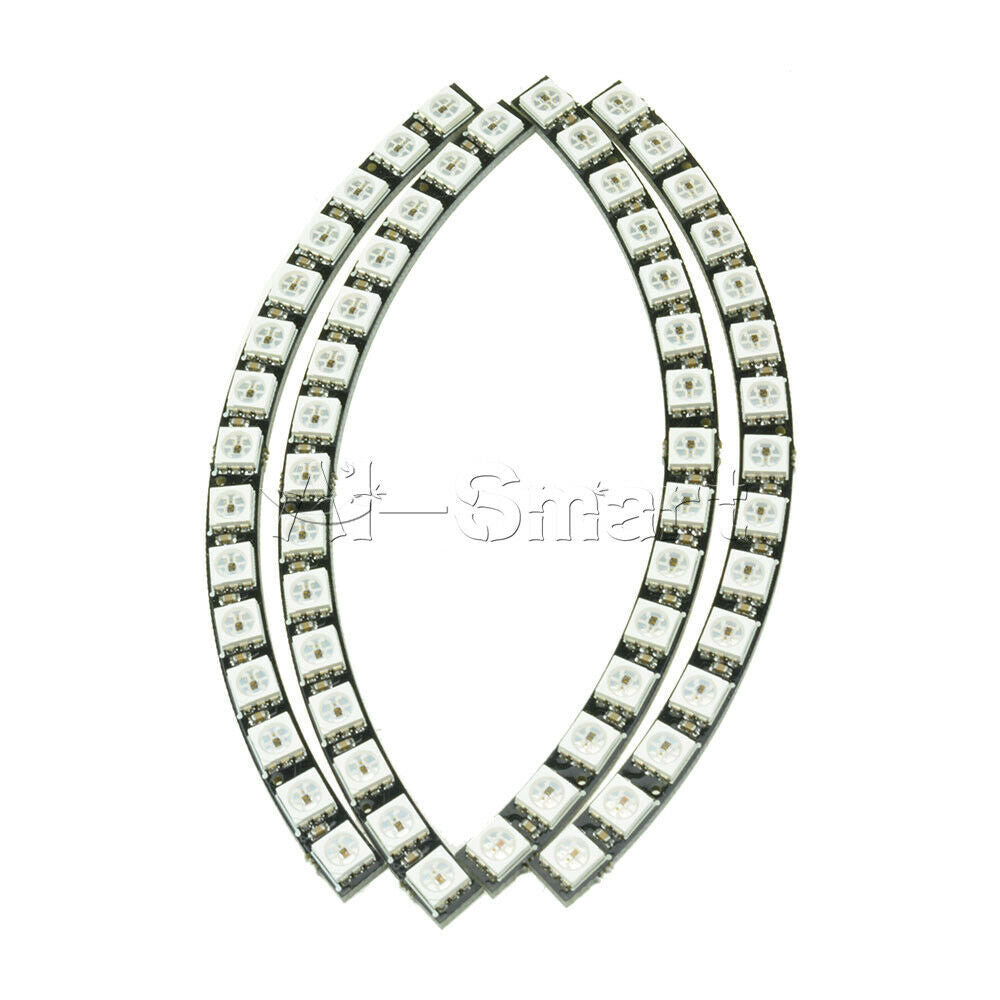 60 LED Ring Wall Clock WS2812 5050 RGB LED Ultra Bright Lamp Panel For Arduino