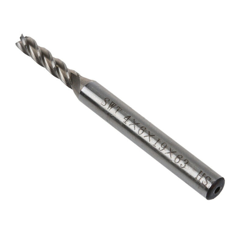4mm x 6mm Straight Shank 4 Flutes End Mills Milling Cutter Z2J8J8