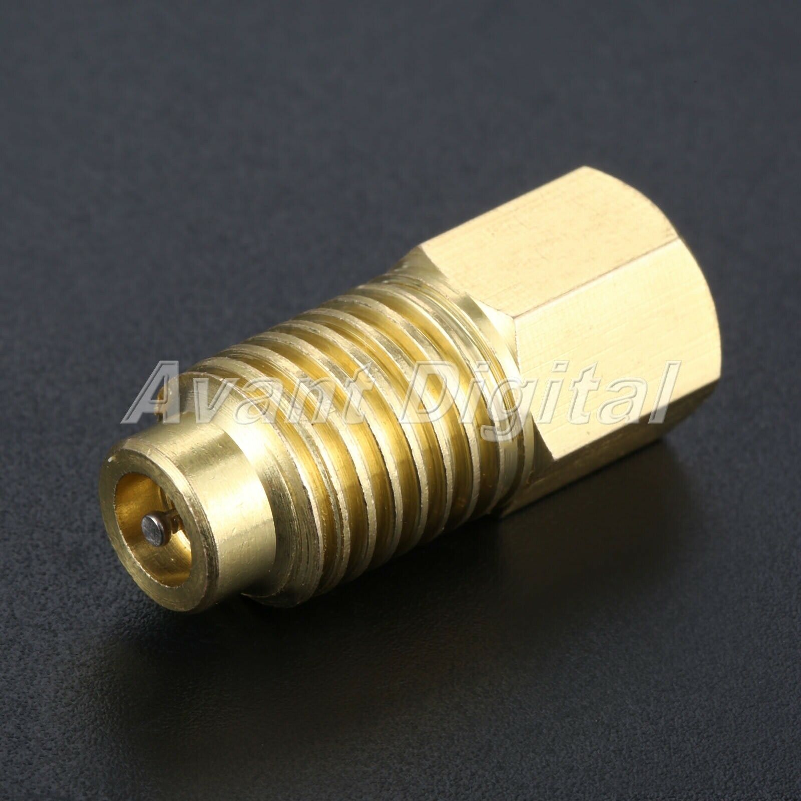 1/4" R12 To R134a Fitting Adapter Female Flare With O-ring X 1/2" Acme Male HM