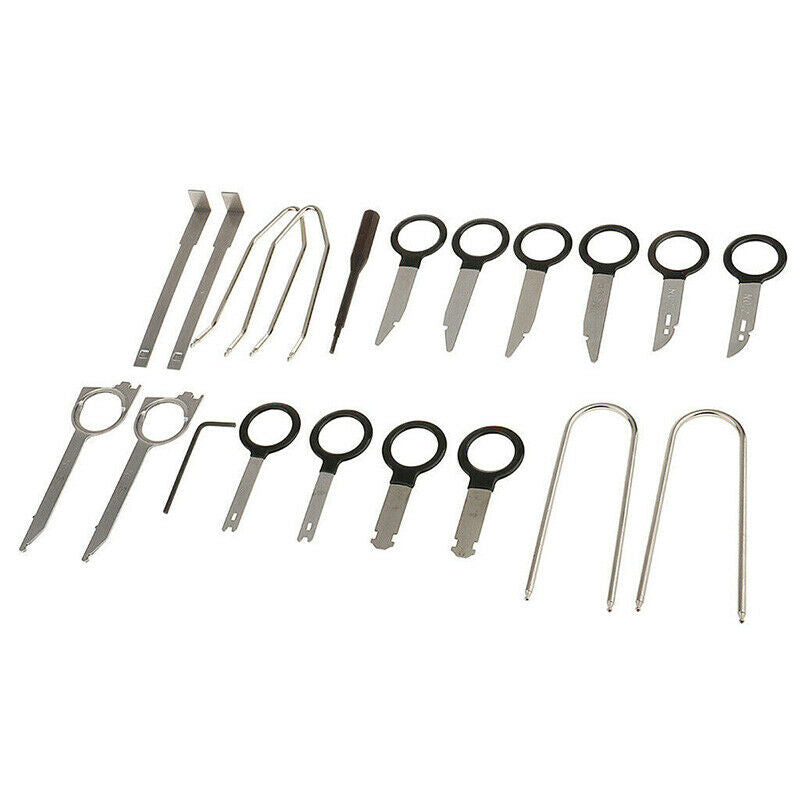 20pc Professional Car Radio Removal Key Tool Kit Audio Tools Keys Stereo CD RC