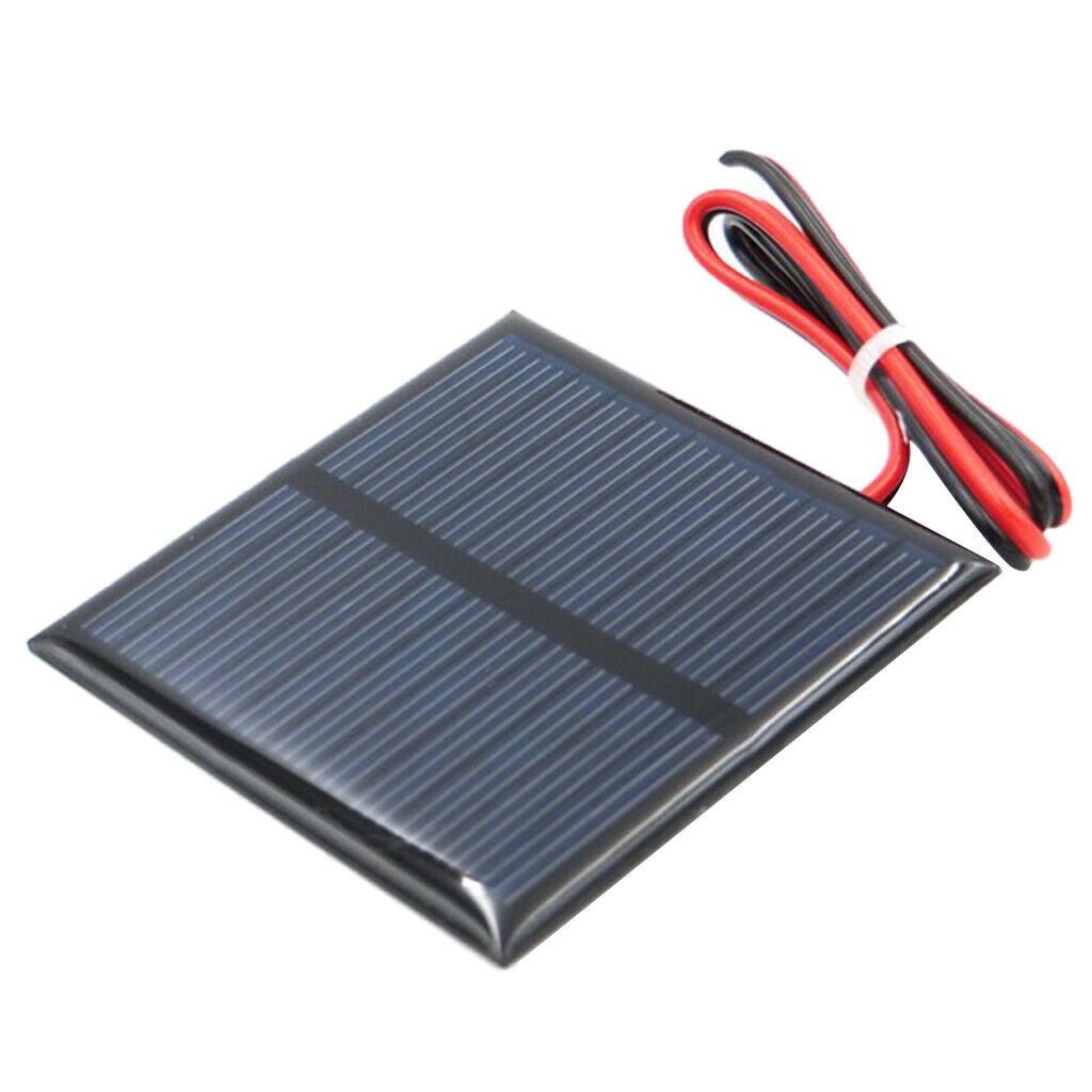 5pcs DIY Mini Solar Panel Battery Charger for Mobile Phone Cable 5.5V 80mA