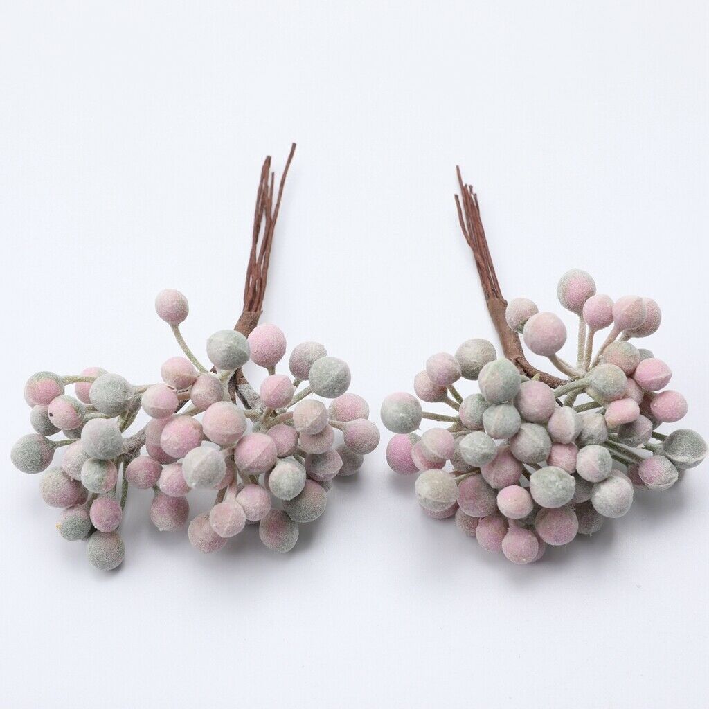 24 Artificial Berry Branches Pip Berry Stems for Crafts
