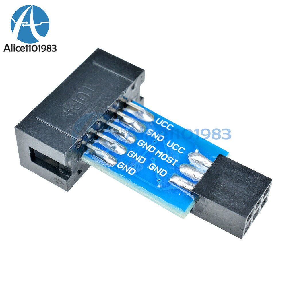 10PCS 10 Pin Convert to Standard 6 Pin Adapter Board ATMEL AVRISP USBASP STK500