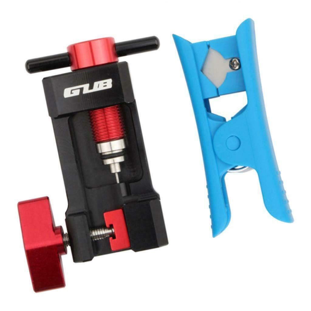 Bike Hydraulic Disc Brake Hose Insert Tool & Hydraulic Hose Cutter Tool for