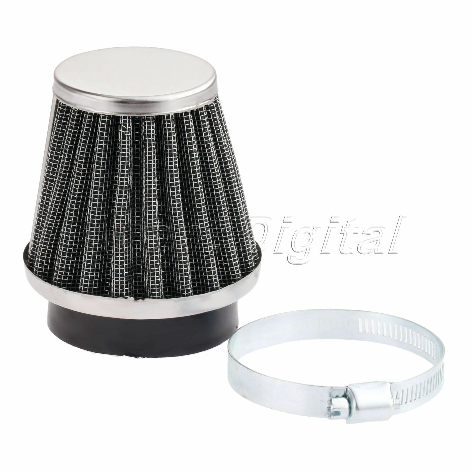 1 Motorcycle Air Filter Cleaner Inside diameter 52mm Double Layer Steel Pod Dirt