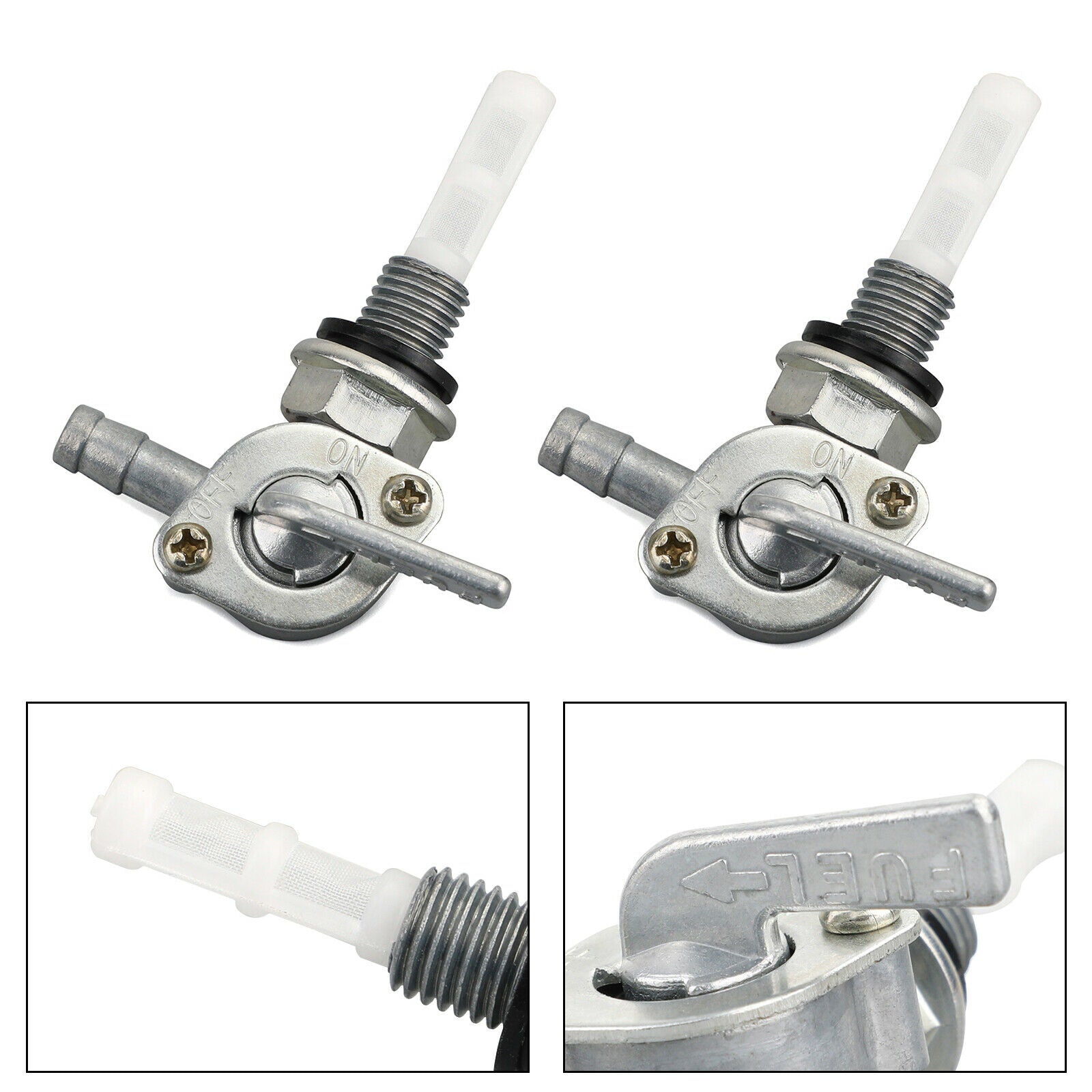 2X Shut Off Valve Gas Fuel Tank Pump Petcock Switch Gasoline Generator CN
