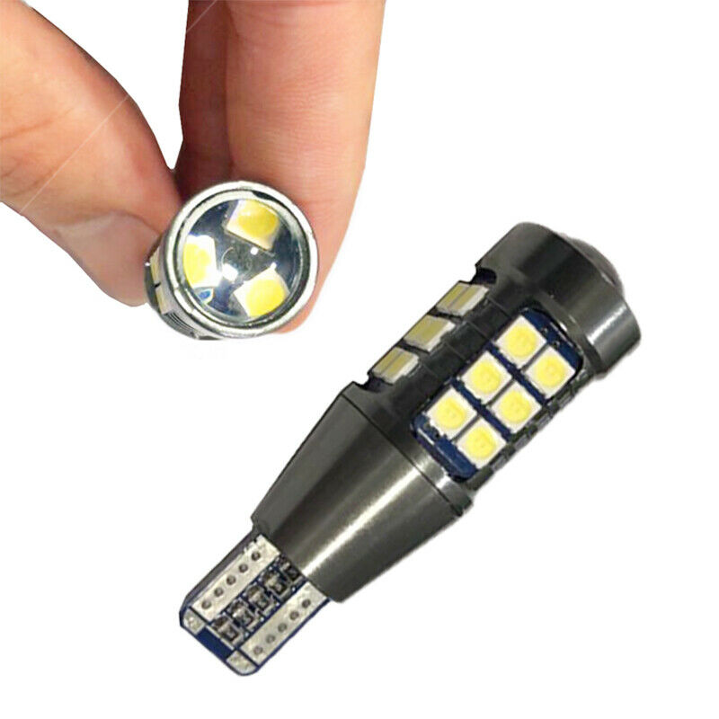 Pair 1000 Lms Canbus Brake Reversing Light Bulb Errorfree T15 921 LED 3030 27Smd