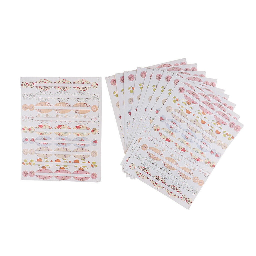 10 Sheets Of Kraft Sealing Tags Labels Stickers For Essential Oil Bottle
