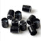 10 Volume Control Rotary Knobs Black for 6mm Dia. Knurled Shaft Potentiometer Lt