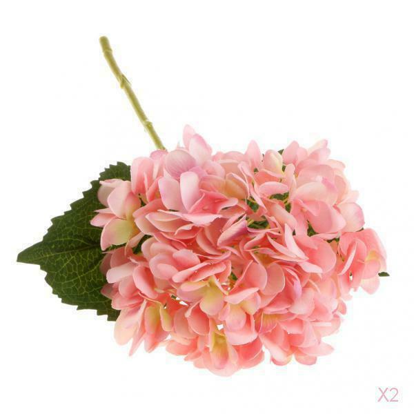 2x Artificial Flowers Artificial Flowers Hydrangea Flower Plants Wedding Home