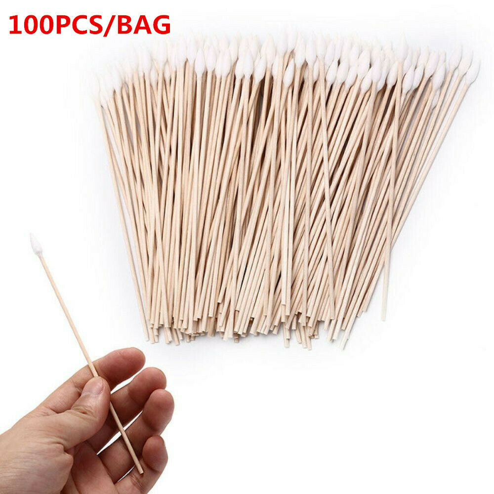 Lot 100pcs 6 Inch Gun Cleaning Cotton Swabs,Large Tapered Swabs Gun Clean Brush