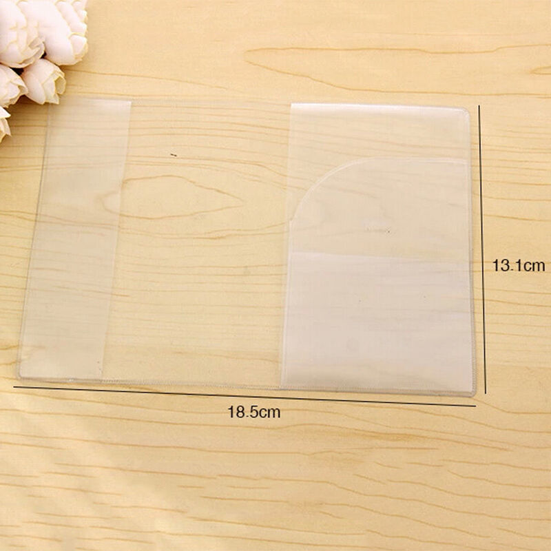 Transparent Passport Cover Holder Case Organizer ID Card Protector Travel .l8