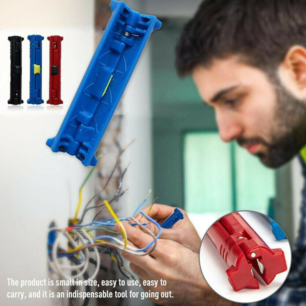 Wire Stripper Pen Crimper Pliers Crimping Stripping Cable Rotary Coaxial Cutters