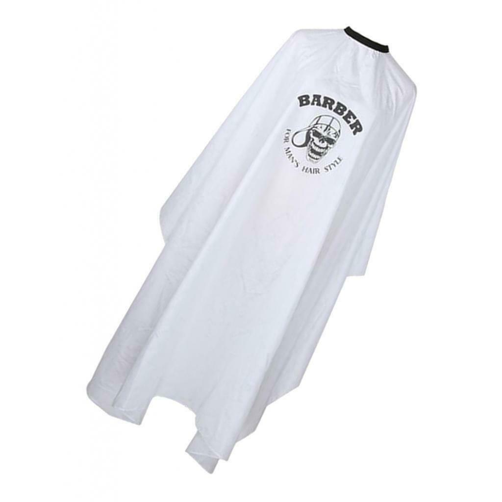 Static Free Barber Stylist Styling Cutting Coloring Shampoo Cape Gown White