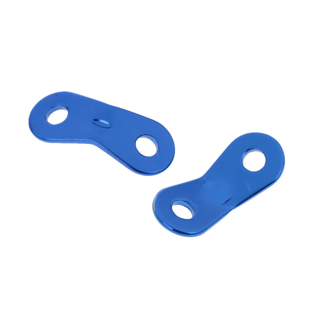 10x Blue Strong Bent Aluminum Alloy Guyline Runners for Camping Tent Awning