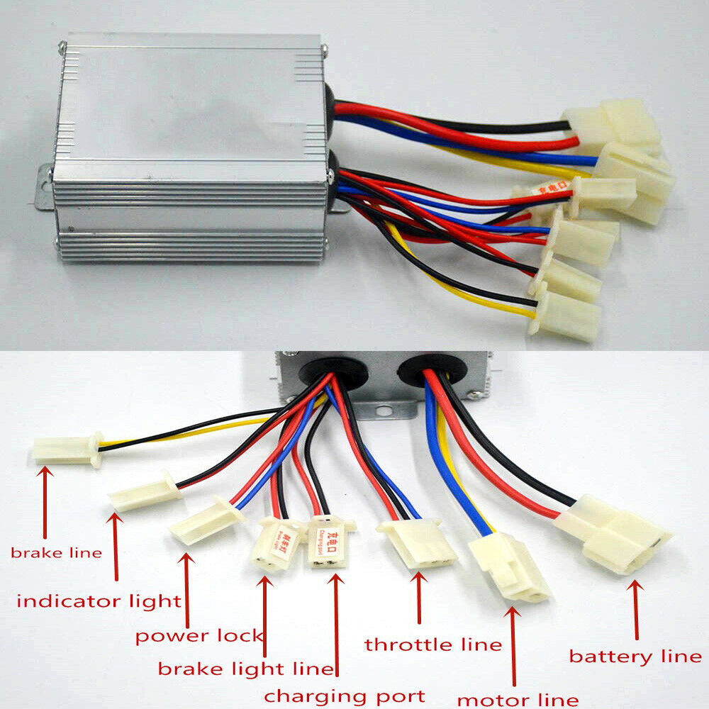 For Electric Bike Gokart Scooter Motor Brush Speed Controller 36V 800W Universal
