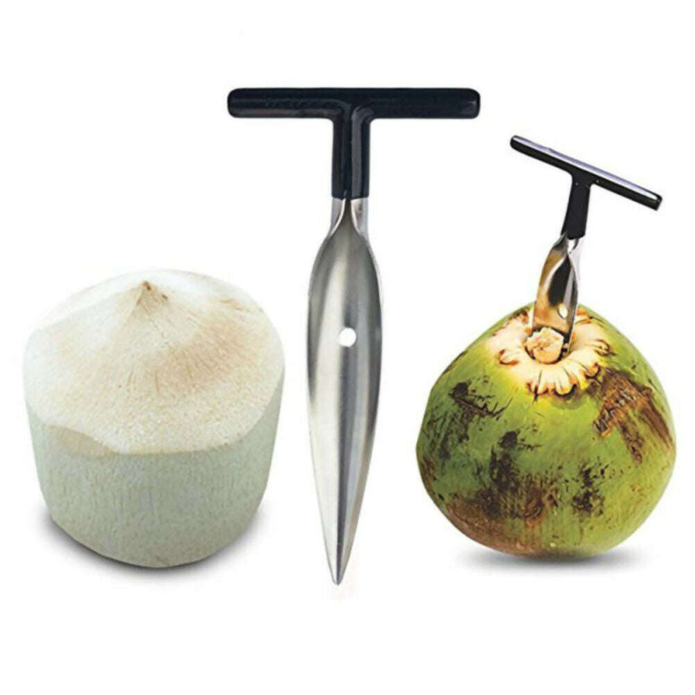 1Pcs Stainless Steel Coconut Opener for Fresh Green Coconut Water Open Tools
