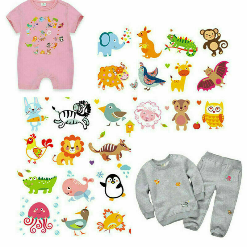 Cute Embroidered Cartoon Animal Patches Applique Iron On Patch Children Clothes