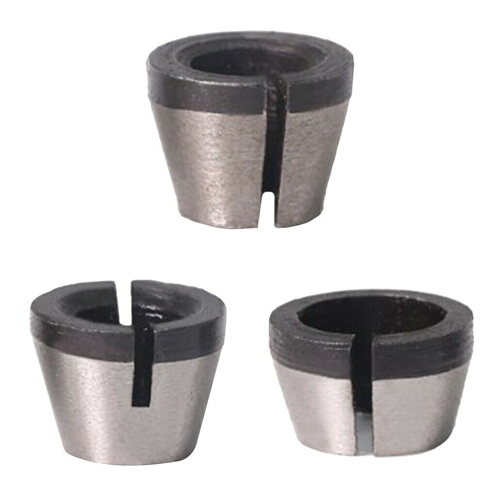 Set of 3 Milling Cutter Chuck Head High Precision Woodworking Tool Arbors