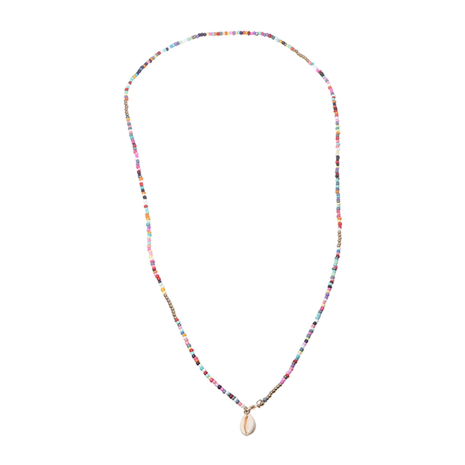 Lady Girls Charm Beads Colorful Shell Necklace Summer Choker Fashion Jewelry
